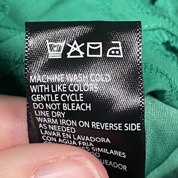 RN Studio Ronni Nicole Eyelet Dress Women's Size 1X Green 3/4 Sleeve Lined NEW - Picture 7 of 8